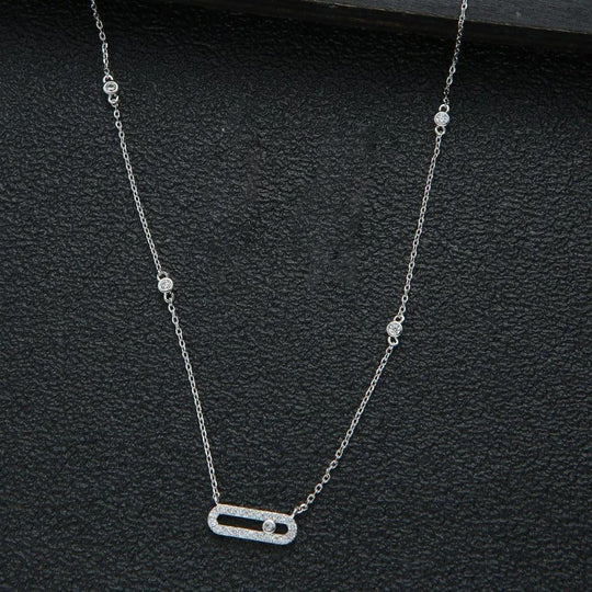 Geometric Pendant Clavicle Necklace - LOX VAULT