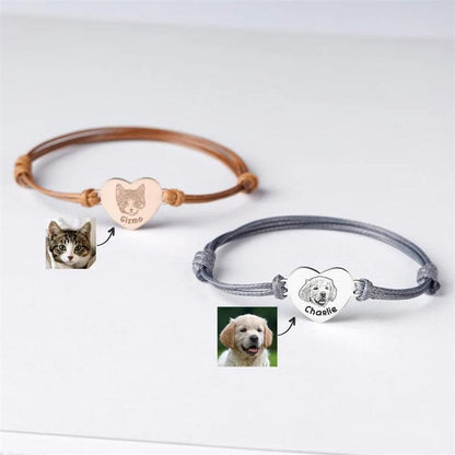 Pet Memorial Braided Adjustable Rope Bracelet - LOX VAULT