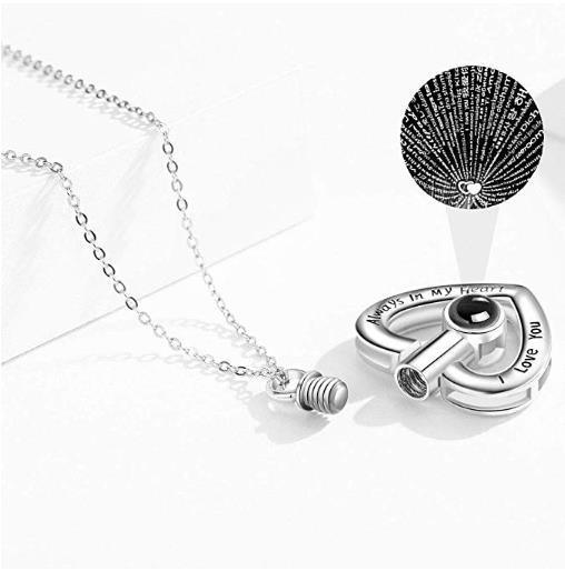 Personalised Heart-shaped Projection Necklace - LOX VAULT