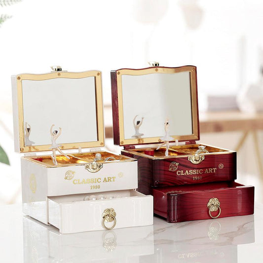 Classical Elegant Violin Square Jewelry Box - LOX VAULT